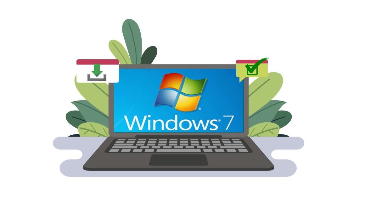 Windows 7 activation process showing license key verification and system unlocking for full features and updates.
