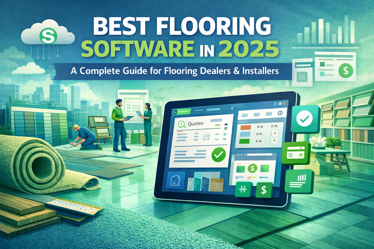 Flooring software for project management, cost estimation, and workflow efficiency in flooring business.
