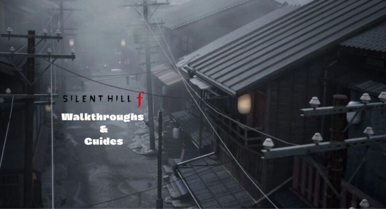 Harry Mason explores foggy Silent Hill with flashlight, facing monsters, solving puzzles, searching for Cheryl in a dark psychological horror world.
