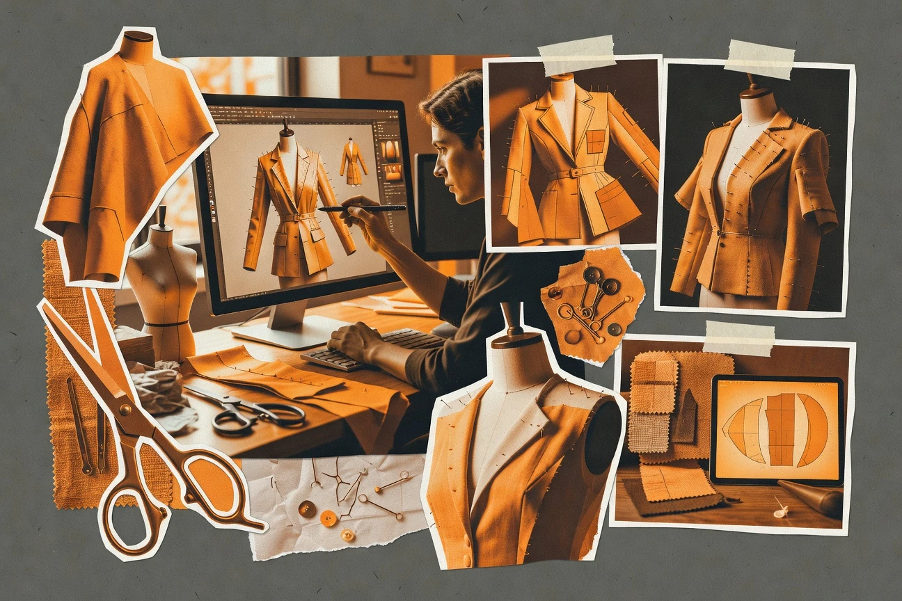 3D Clothing Design Software – virtual fashion design tool interface for garment modeling and visualization.
