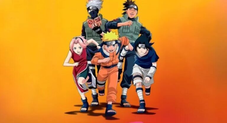 Naruto Uzumaki journey in Narutas Viesulo Kronikos showing ninja battles, emotional growth, friendships, war arcs, and transformation journey.